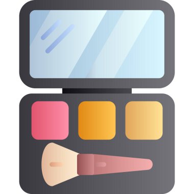 düz stil kozmetik makyaj palet simgesi