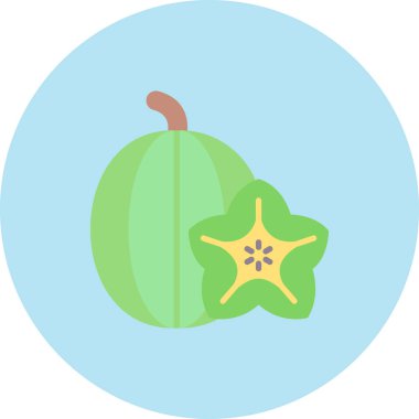 Meyve. Web simgesi basit illüstrasyon