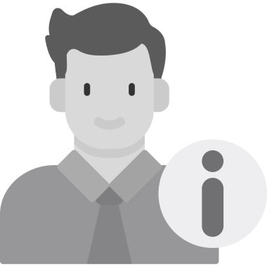 İşadamı avatar vektör simgesi