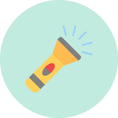 el feneri simgesi. düz tasarım