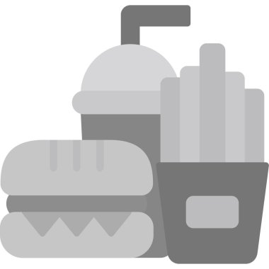 Hamburger fast food ikonu