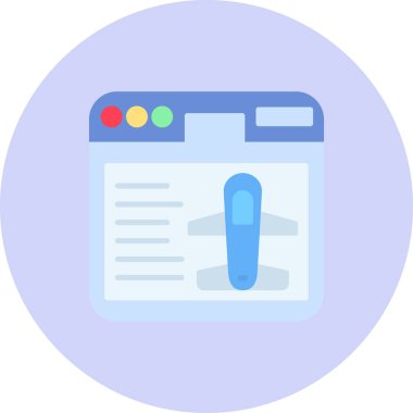 Belge. Web simgesi basit illüstrasyon