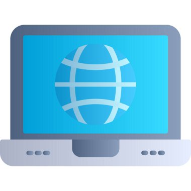 genel ağ simgesi, vektör illüstrasyonu