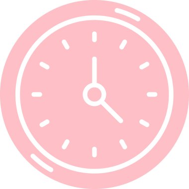 Saat modern simgesi, vektör illüstrasyonu