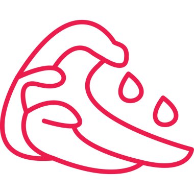 Et Bifteği simgesi, vektör illüstrasyonu