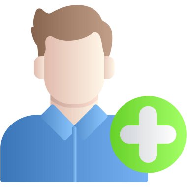 Düz biçimli iletişim avatar kullanıcı simgesi ekle