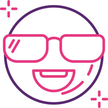 Güneş gözlüğü. Web simgesi basit illüstrasyon