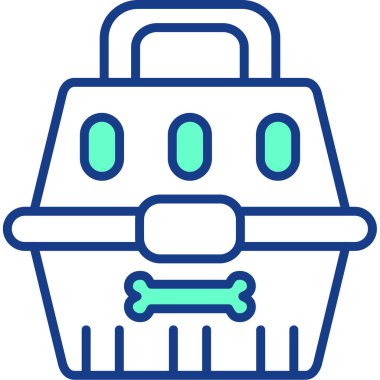 Bir alışveriş poşeti simgesinin vektör çizimi