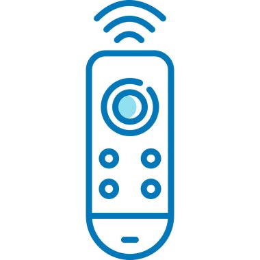 Uzaktan kumanda. Web simgesi basit illüstrasyon