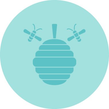 Arı simgesinin vektör illüstrasyonu