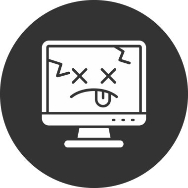 dizüstü bilgisayar hatası simgesi ana hat biçiminde