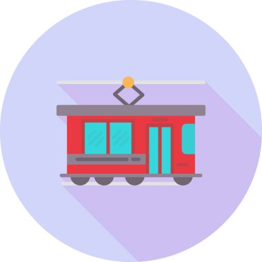 tren simgesi vektör illüstrasyonu