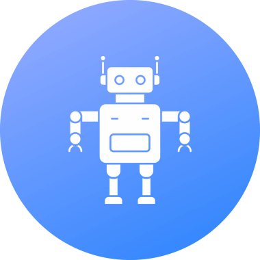 Robot simgesi, vektör çizimi