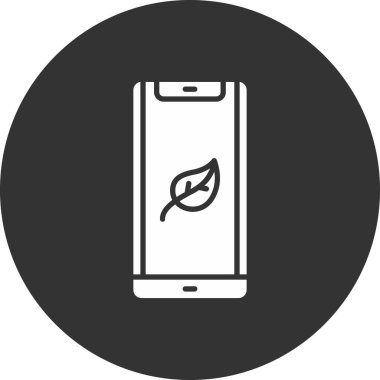 Cep telefonu simgesi, vektör illüstrasyonu