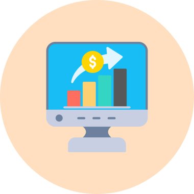 analitik iş grafiği, vektör illüstrasyonu