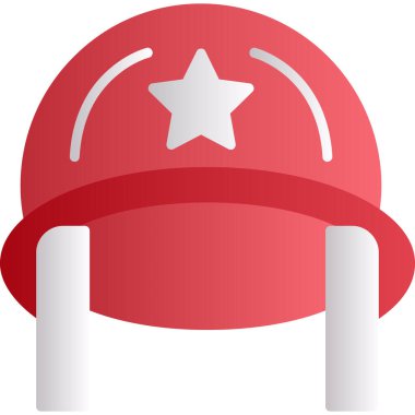 şapka düz vektör simgesi