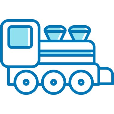 tren simgesi vektör illüstrasyonu