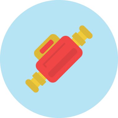 araba buji simgesi, düz vektör