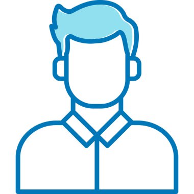 man simgesi vektör illüstrasyonu