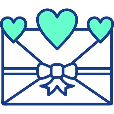 zarf simgesi vektör illüstrasyonu