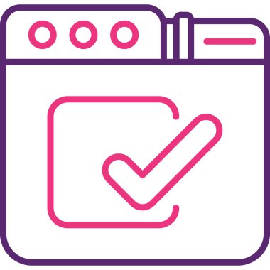 Simgeyi kontrol et. Basit tasarım