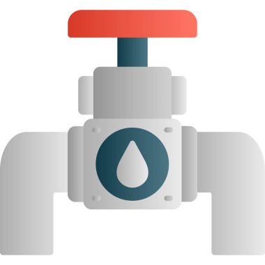 su damlası simgesi, düz stil