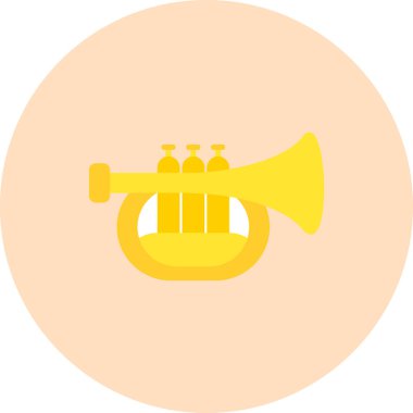 trompet simge vektör çizim