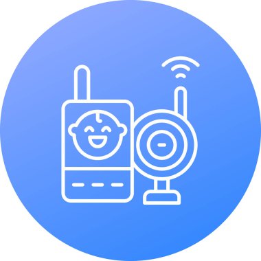 Radyo simgesi, vektör illüstrasyonu