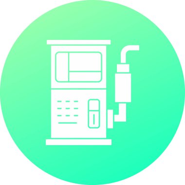 Benzin istasyonu simgesinin vektör illüstrasyonu