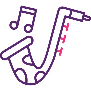 Müzik enstrümanı simgesinin vektör çizimi