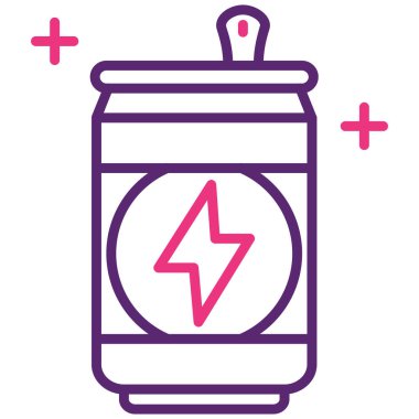 Elektrikli pil ikonu vektörü. İnce çizgi tarzı. izole edilmiş sınır sembolü çizimi