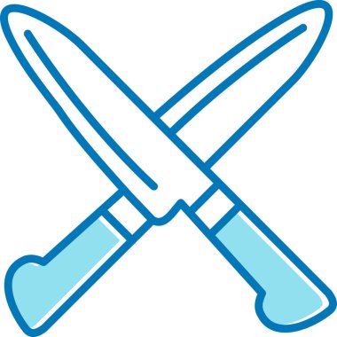 bıçak ağ simgesi basit vektör