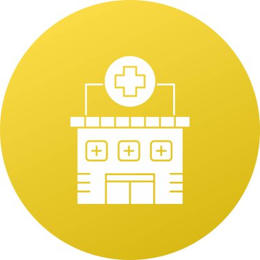 Hastane Simgesi Vektör İllüstrasyonu