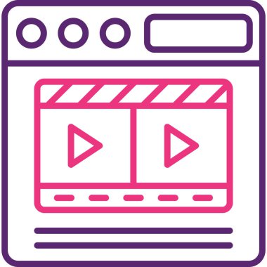 Televizyon. Web simgesi basit tasarım