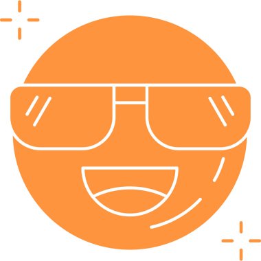 güneş gözlüğü ikonu vektör illüstrasyonu