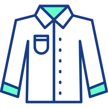 Gömlek. Web simgesi basit illüstrasyon