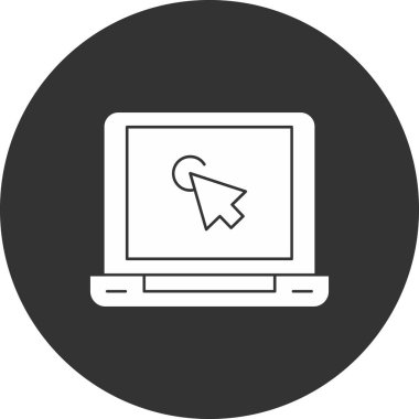 İmleç. Web simgesi basit illüstrasyon