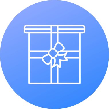 Hediye. Web simgesi basit illüstrasyon