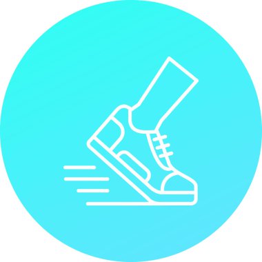 Bir çift ayakkabı simgesinin vektör çizimi