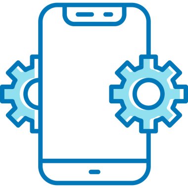 Akıllı telefon. Web simgesi basit tasarım