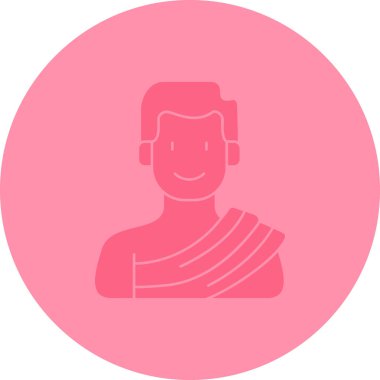 Modern b 'nin vektör illüstrasyonu kadın ikonundan yoksun