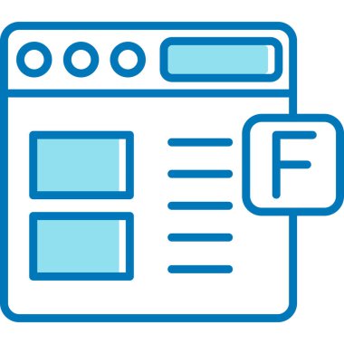 Web tasarım simgesi, vektör illüstrasyonu