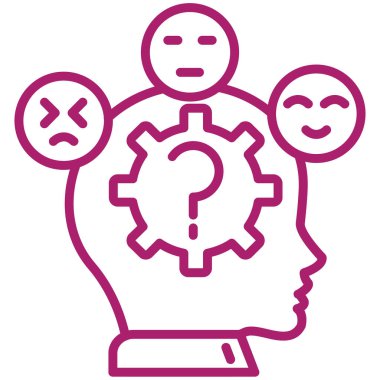 Yaratıcı düşünme vektör simgesi