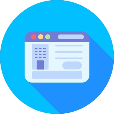 iş web simgesi basit illüstrasyon