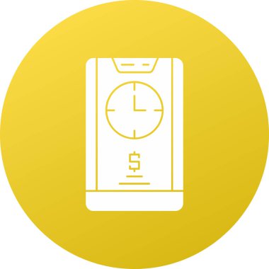 Modern b 'nin vektör illüstrasyonu simge alarm saati yoksunu