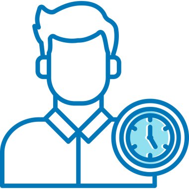 Saat. Web simgesi basit illüstrasyon