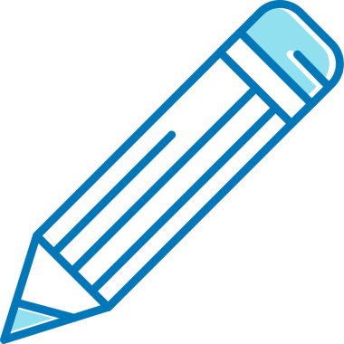 Kalem. Web simgesi basit illüstrasyon