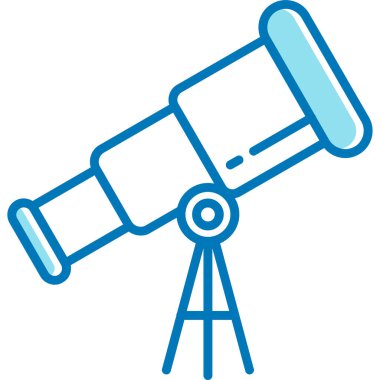 Astronomi teleskobu bilim simgesi - özet biçimi