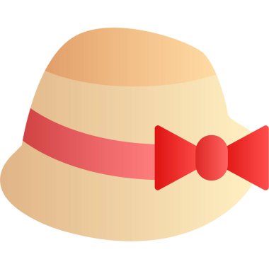 yaz şapkası simge tasarımını izole etti