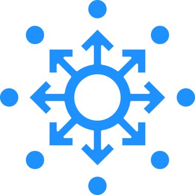 Oklar ok yönü simgesi ile doldurulmuş dış hat biçimi